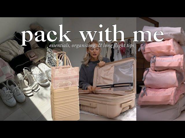 PACK WITH ME ️ my travel essentials, long flight tips, & packing process