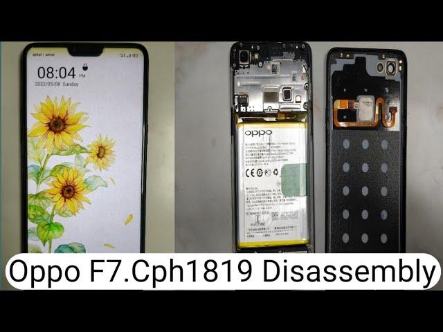 oppo F7 Disassembly.Back Part.How To Open Finger Pint Sensor