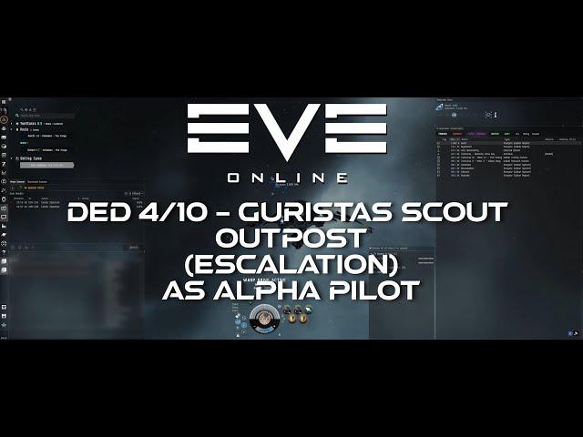 EVE Online - DED 4 /10 Gurista Scout Outpost as Alpha