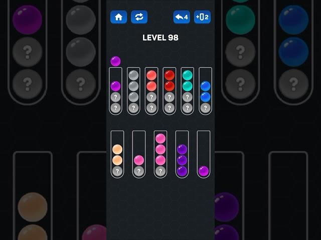 Ball Sort Puzzle level 98  - Ball Sort Color - Puzzle Game, All Levels, playlist, Zego Studio