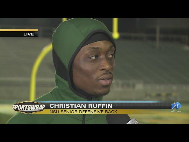 NSU DB Christian Ruffin reacts to Vick as new coach