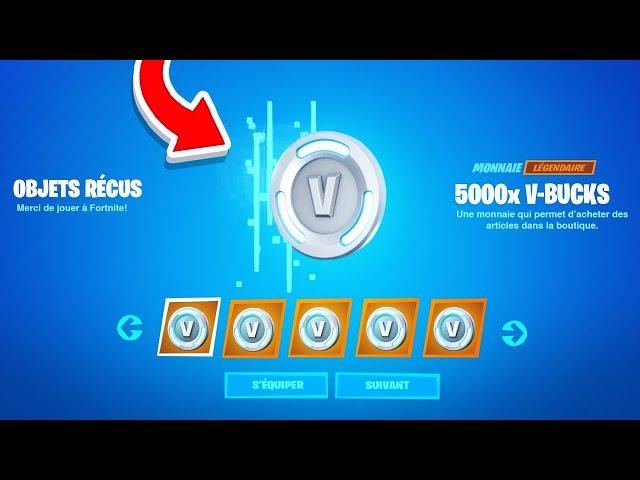 J'ai des V-BUCKS GRATUITS grâce à cette MAP sur FORTNITE