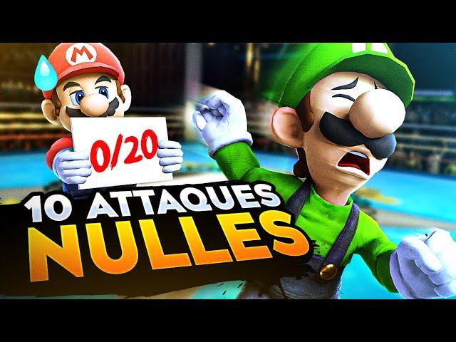 10 ATTAQUES les plus NULLES de SMASH BROS