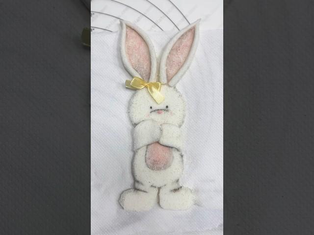 Bunny from sugar paste/ зайка из мастики