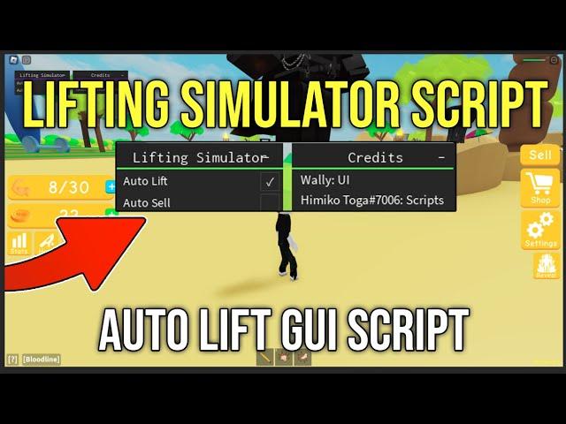  Lifting Simulator script hack | AUTO LIFT, AUTO SELL |