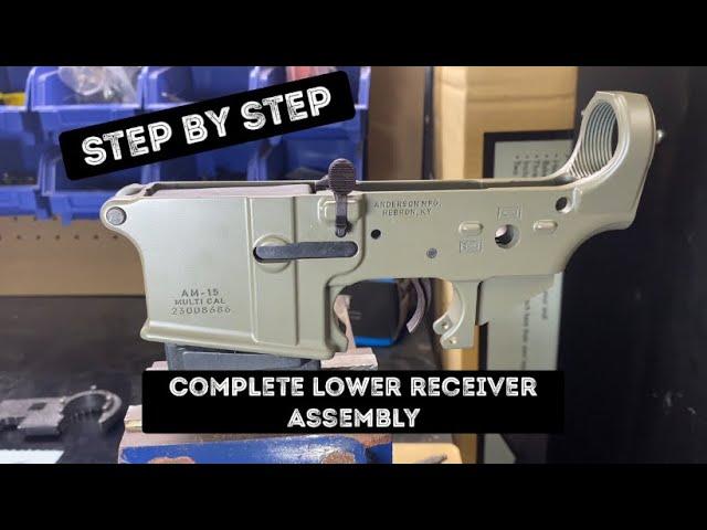 Step by step AR15 lower receiver assembly