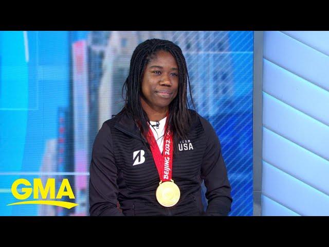 Olympian Erin Jackson talks about her big win in Beijing | GMA