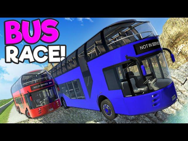 Mountain Racing & MASSIVE Crashes with the NEW Capsule Bus in BeamNG Drive Mods!