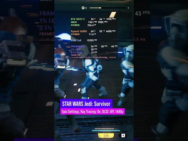 Is RTX 3070 TI enough for STAR WARS Jedi: Survivor?