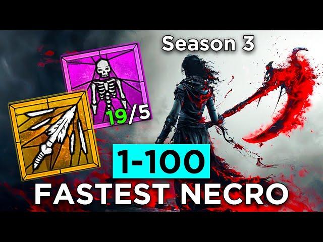 Diablo 4 Season 3 Lvl 1-100 Speedrun - Necromancer Expert!