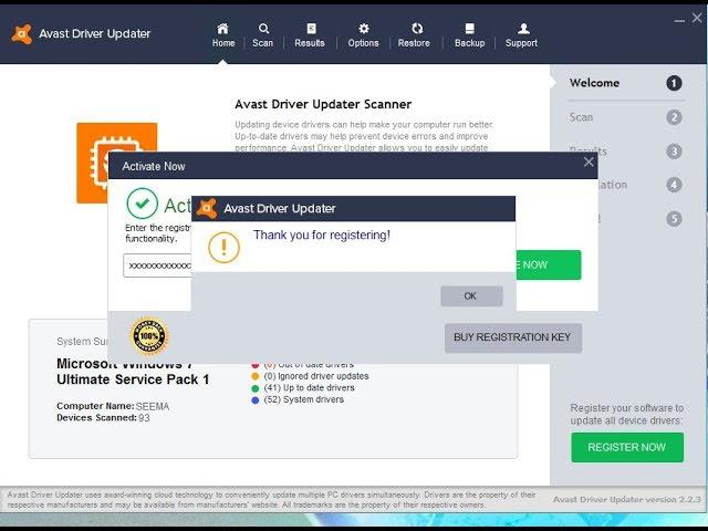 Avast Driver Updater Serial Key And Activation Code 100% working