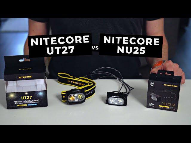 Nitecore UT27 vs Nitecore NU25 UL Headlamp Review