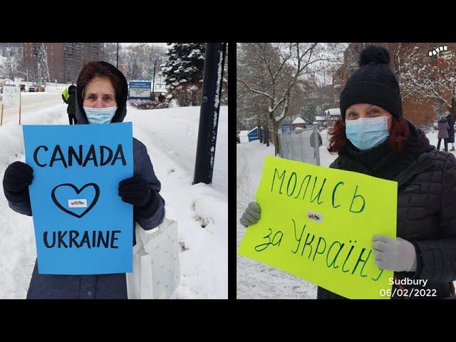 Stand with Ukraine - Sudbury - 06/02/2022