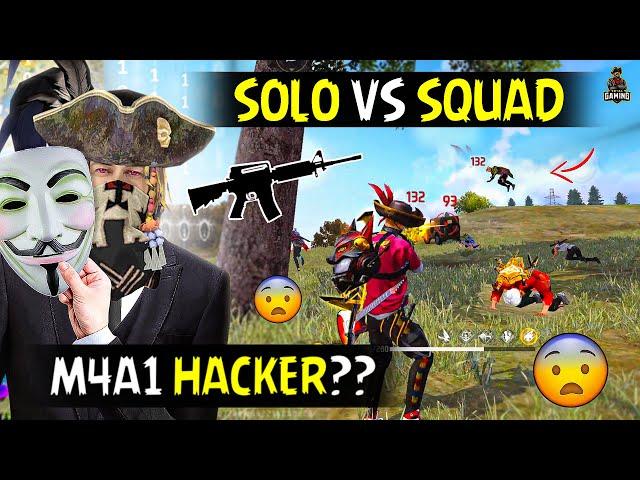 MY BEST M4A1 HACKER LEVELSOLO VS SQUAD GAMEPLAY | GARENA FREE FIRE