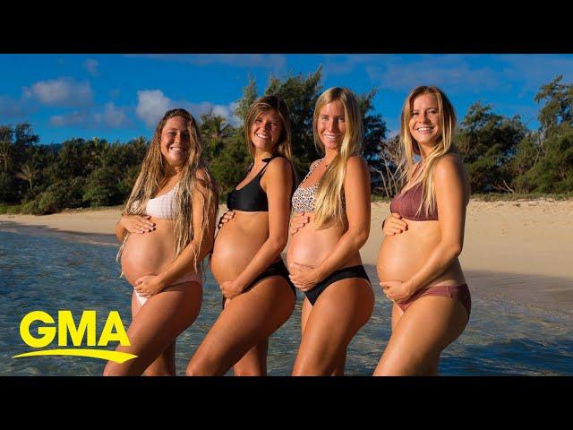 4 best friends who got pregnant at the same time share their journey of motherhood l GMA