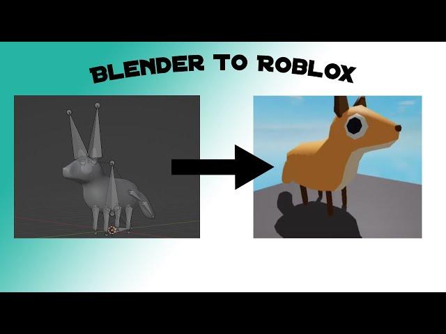 How to import Blender animations into roblox