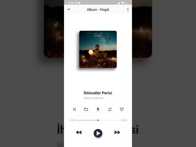 Flutter Music Player