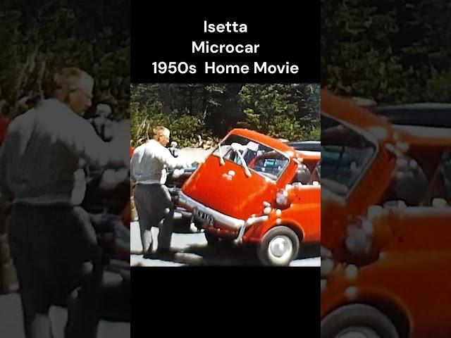 Isetta Microcar Original 1950s Home Movie Footage #8mmfilm #carlover