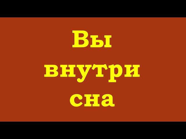 Вы внутри сна. И всё – часть сюжета