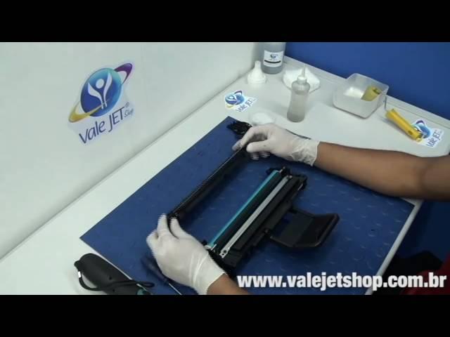 Vídeo Recarga Toner Xerox Phaser 3124 | 3125 - Vídeo Aula Valejet.com