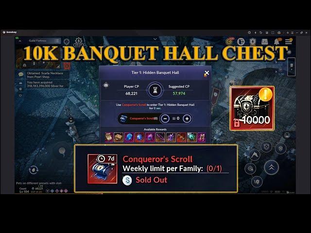 Black Desert Mobile | Opening 10K Banquet Hall Loot Chest