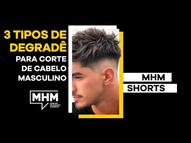 3 TIPOS DE DEGRADÊ 🪒 | Corte de Cabelo Masculino #Shorts