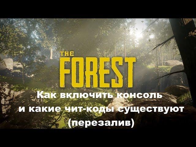 Как включить консоль в The forest и какие чит-коды существуют(перезалив)