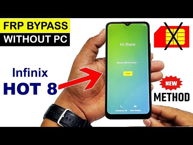 Infinix Hot 8 X650C FRP LOCK GOOGLE ACCOUNT BYPASS Without PC New Method 