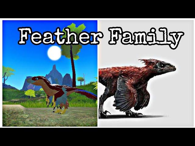 Feather family skins for deinonychus! -Feather family summer of fossils #featherfamily #jw #birds