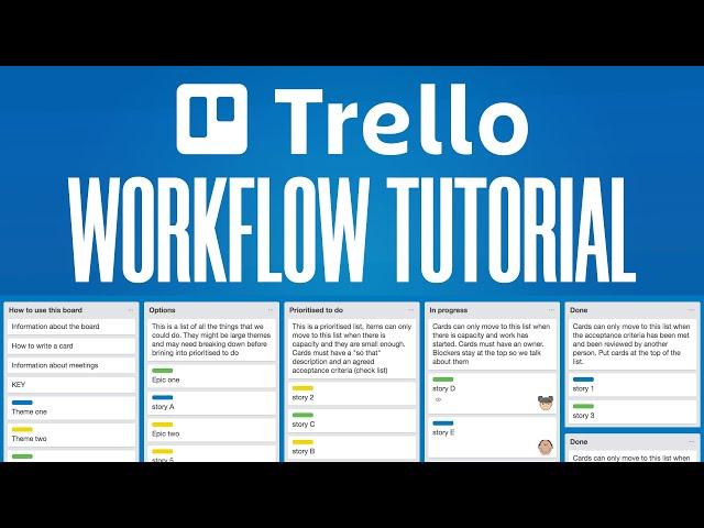 Trello Workflow Tutorial 2024 | How To Set Up A Workflow | Simple Tutorial With Examples (2024)