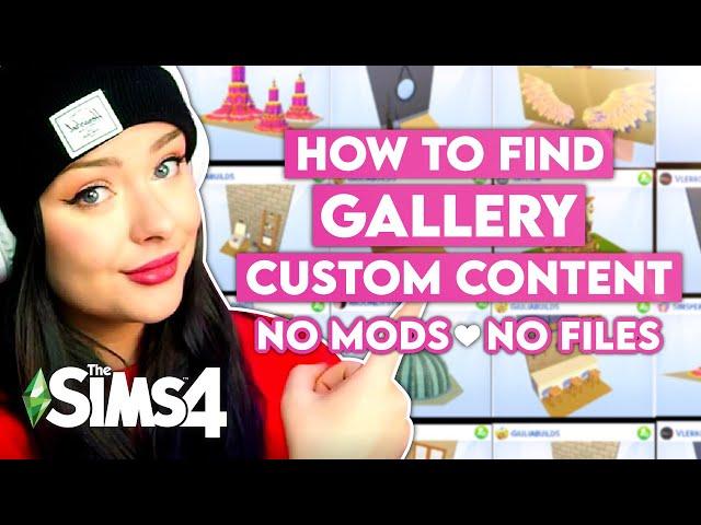 How to find sims 4 custom content on the GALLERY? // where to find it, how to use (NO MODS NO LINKS)