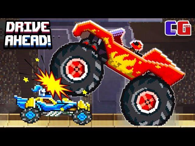 Drive Ahead HOT VILS vs MEGA MONSTER Cartoon game for kids BATTLE CAR Hot Wheels