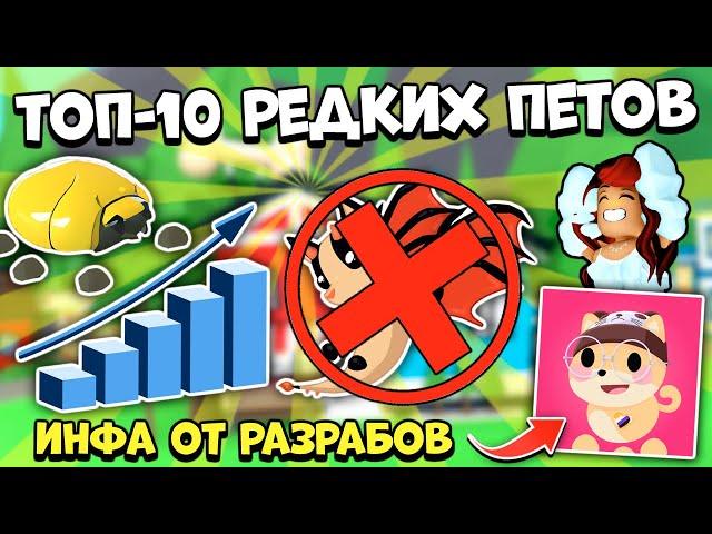 Разработчики Назвали САМЫХ РЕДКИХ ПИТОМЦЕВ в Адопт Ми!Их МАЛО! Adopt Me Roblox