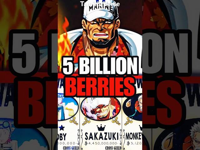 The Reason Akainu’s 5 Billion Bounty MAKES SENSE! #anime #onepiece #luffy #shorts