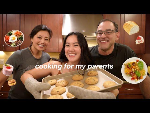 COOKING FOR MY PARENTS for a FULL DAY (family vlog!)