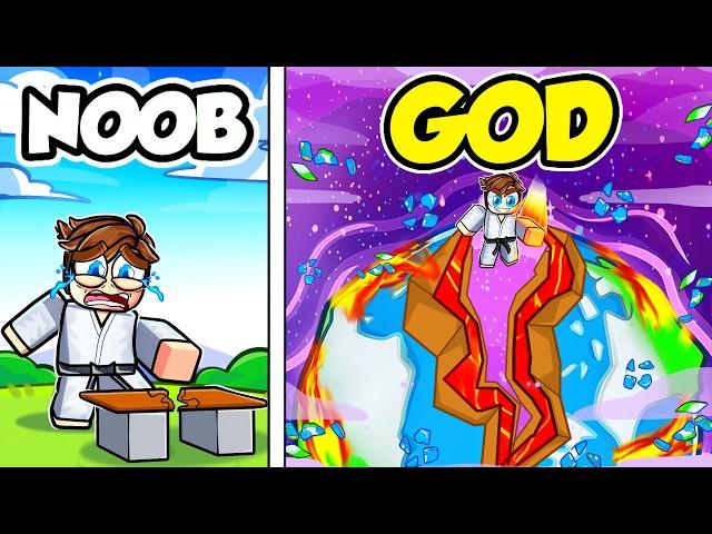 Upgrading NOOB to GOD PUNCHER in ROBLOX!