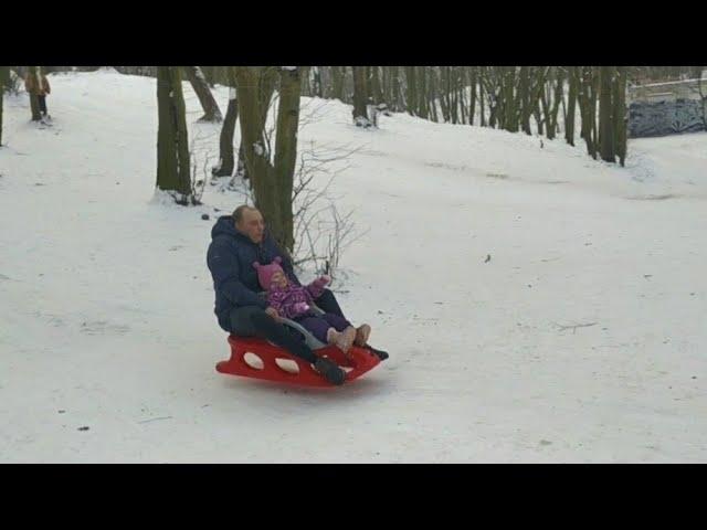 Самые крепкие санки KHW SNOW SHUTTLE Голосеевский парк