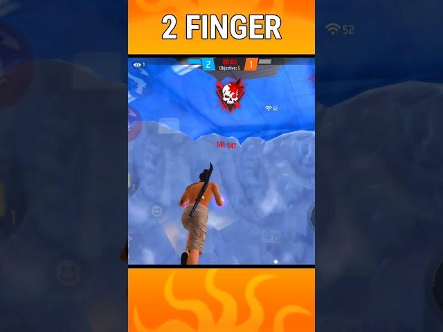 2 Finger Best Custom HUD  #freefire #oneshotindia #shorts