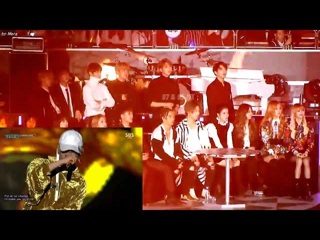 THE BIG 3 (BTS,BP,BB) REACTION TO GD AND CL/SBS GAYO DAEJUN 2016