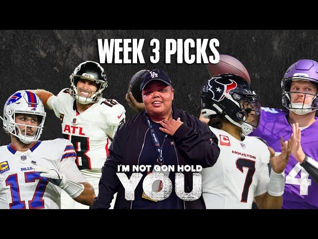 NFL Week 3 Picks | I'm Not Gon Hold You #INGHY