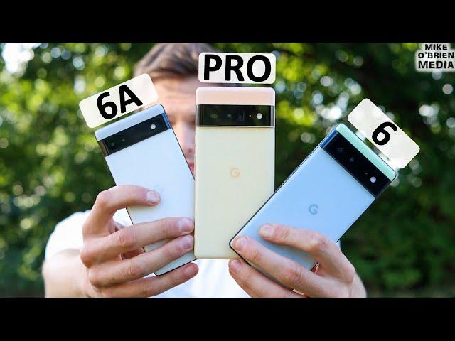 Google Pixel 6A vs 6 vs 6 Pro (Same Phone, Double The Price?)