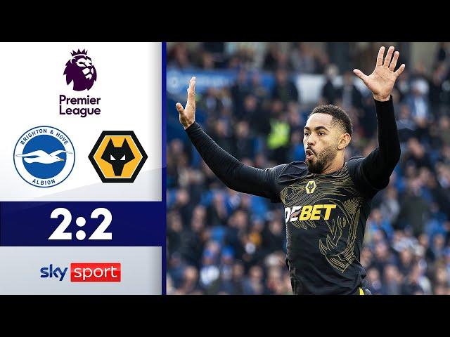 Last-Minute Wahnsinn! Cunha schockt Hürzeler-Elf! | Brighton - Wolverhampton | Highlights - PL