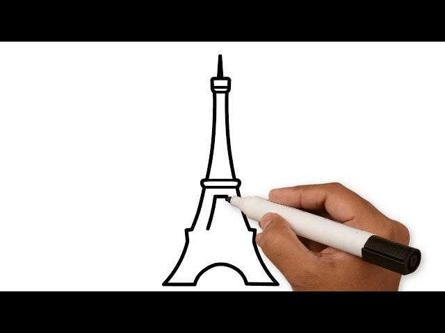 Эйфелева башня.Как нарисовать Эйфелеву башню / Eiffel Tower How to draw the Eiffel Tower