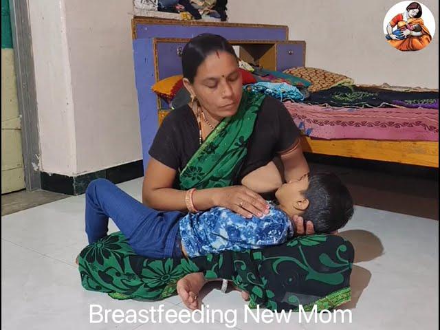 Open breastfeeding indian mom vlog 2024 || desi bhabhi breastfeeding || ‎‎‎@Breastfeeding-9 