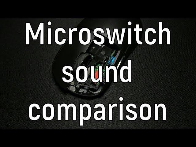 Microswitch sound comparison (TTC Gold, Kailh GM 8.0, Huano, Omron - 43 models) Made by turbobitbox.