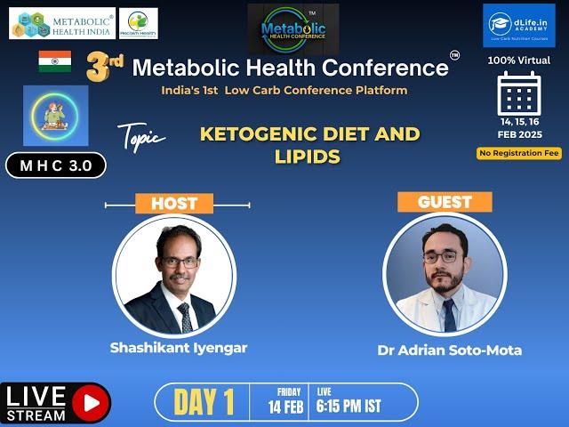 3rd Metabolic Health Conference – India - Dr Adrian Soto Mota - Ketogenic Diet and Lipids