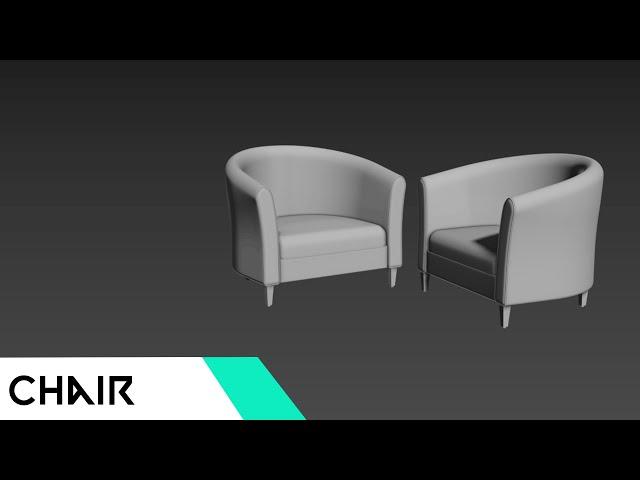 Modeling Chair 3ds max part - 1