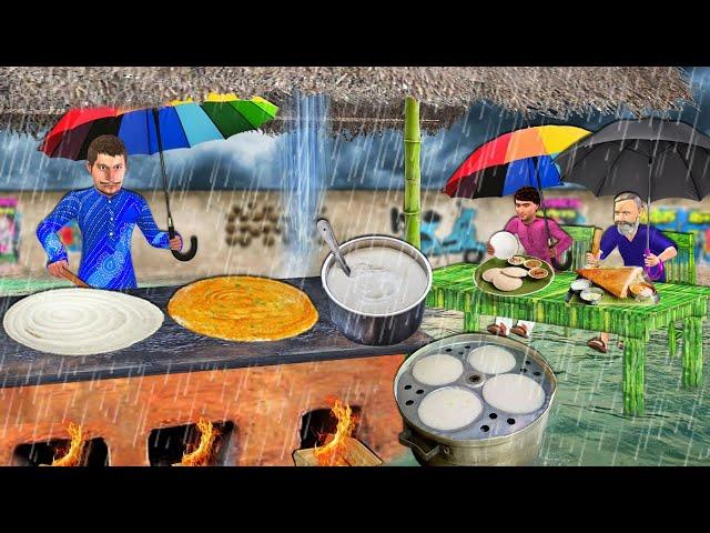 Garib Ki Bamboo Jhopdi Breakfast Recipes Centre Barish Mei Street Food Hindi Kahaniya Moral Stories