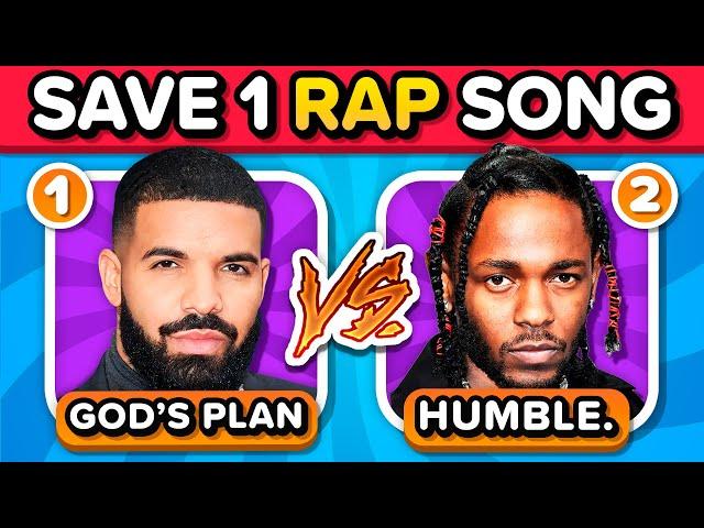 SAVE ONE SONG: RAP EDITION  | Music Quiz Challenge