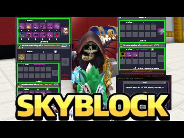 Gaining Profits in Trading and Lottery in Skyblock Blockman Go Episode 16